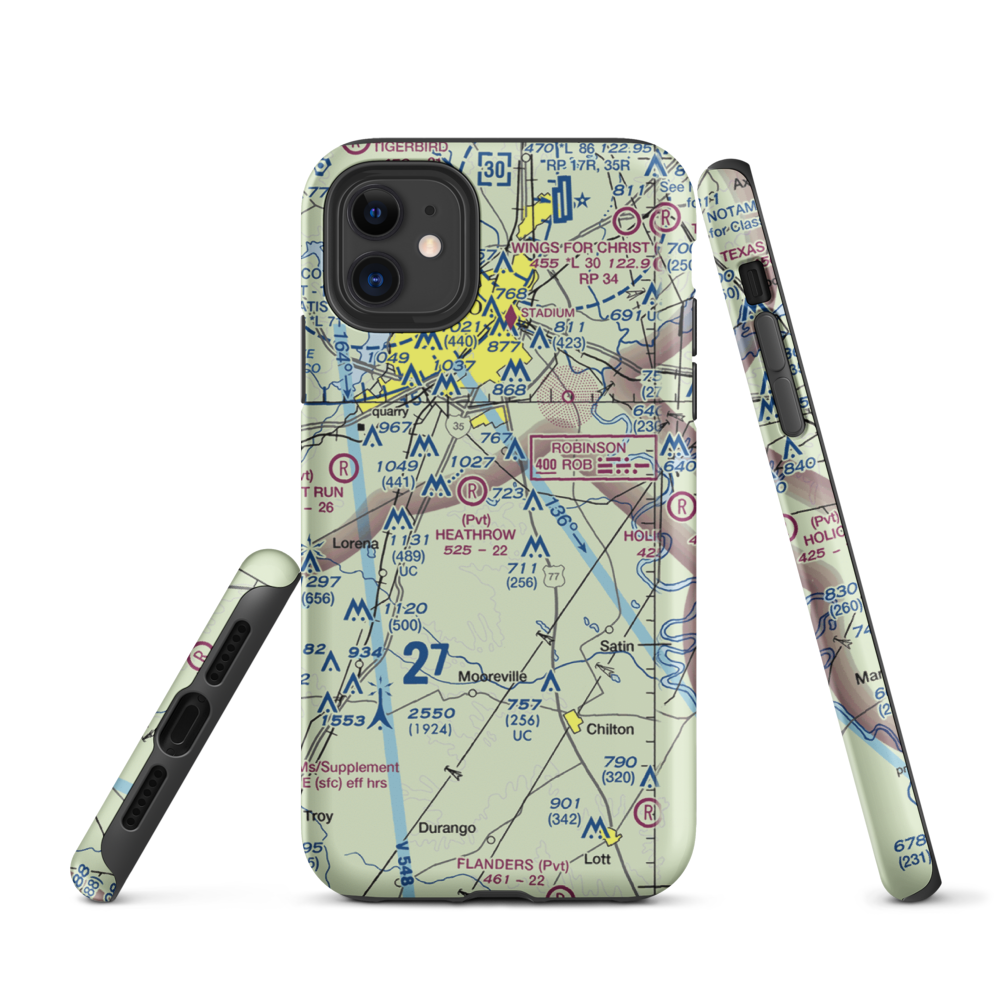 Smith Airport (XA51) VFR Sectional  Tough iPhone Case iPhone 11 model shown
