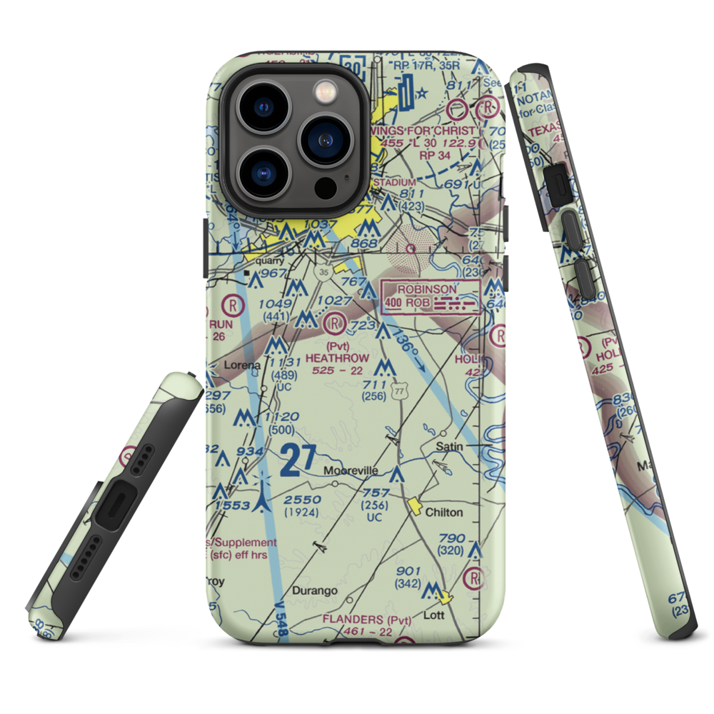 Smith Airport (XA51) VFR Sectional  Tough iPhone Case iPhone 13 Pro Max model shown