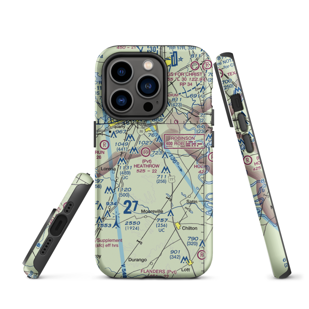 Smith Airport (XA51) VFR Sectional  Tough iPhone Case iPhone 14 Pro model shown