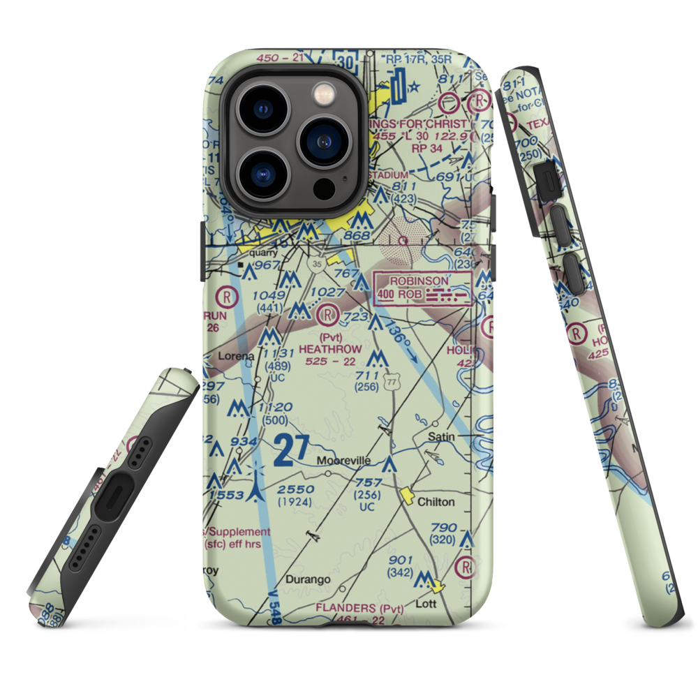 Smith Airport (XA51) VFR Sectional  Tough iPhone Case iPhone 14 Pro Max model shown