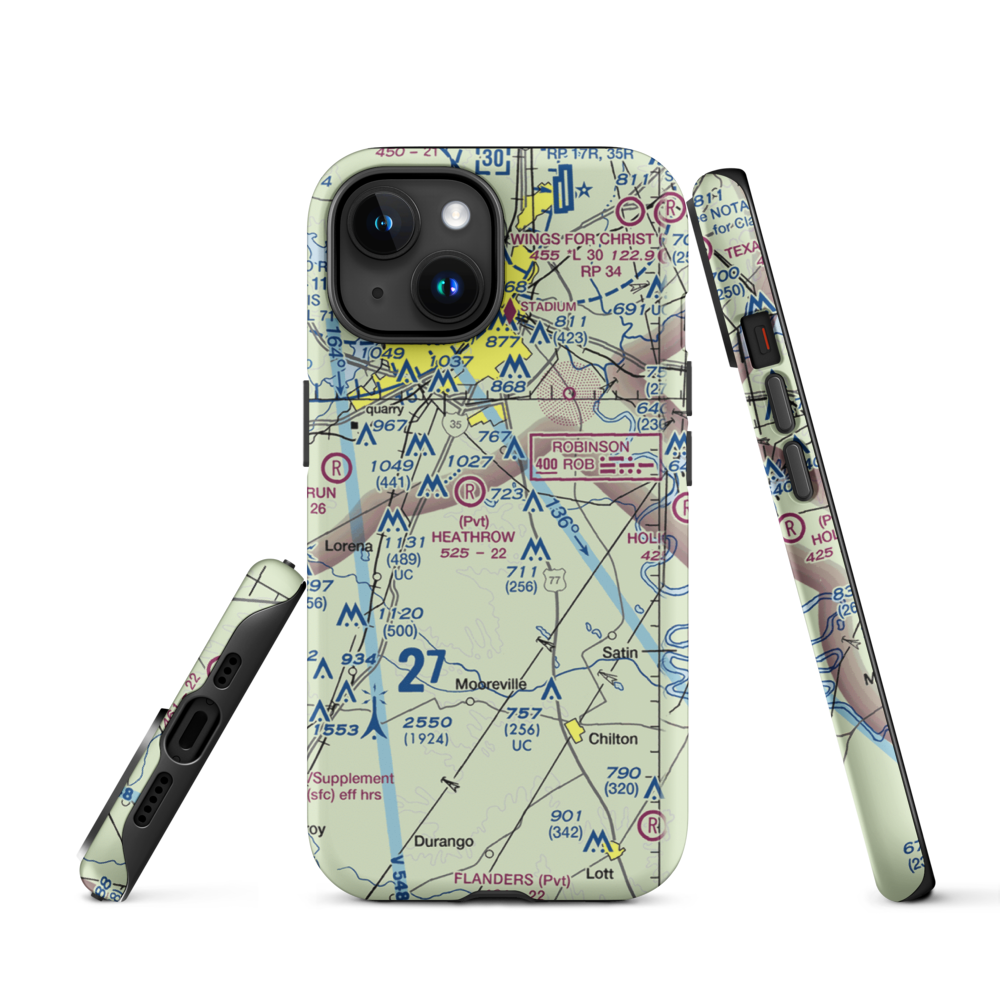 Smith Airport (XA51) VFR Sectional  Tough iPhone Case iPhone 15 model shown