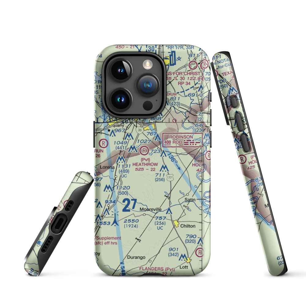 Smith Airport (XA51) VFR Sectional  Tough iPhone Case iPhone 15 Pro model shown