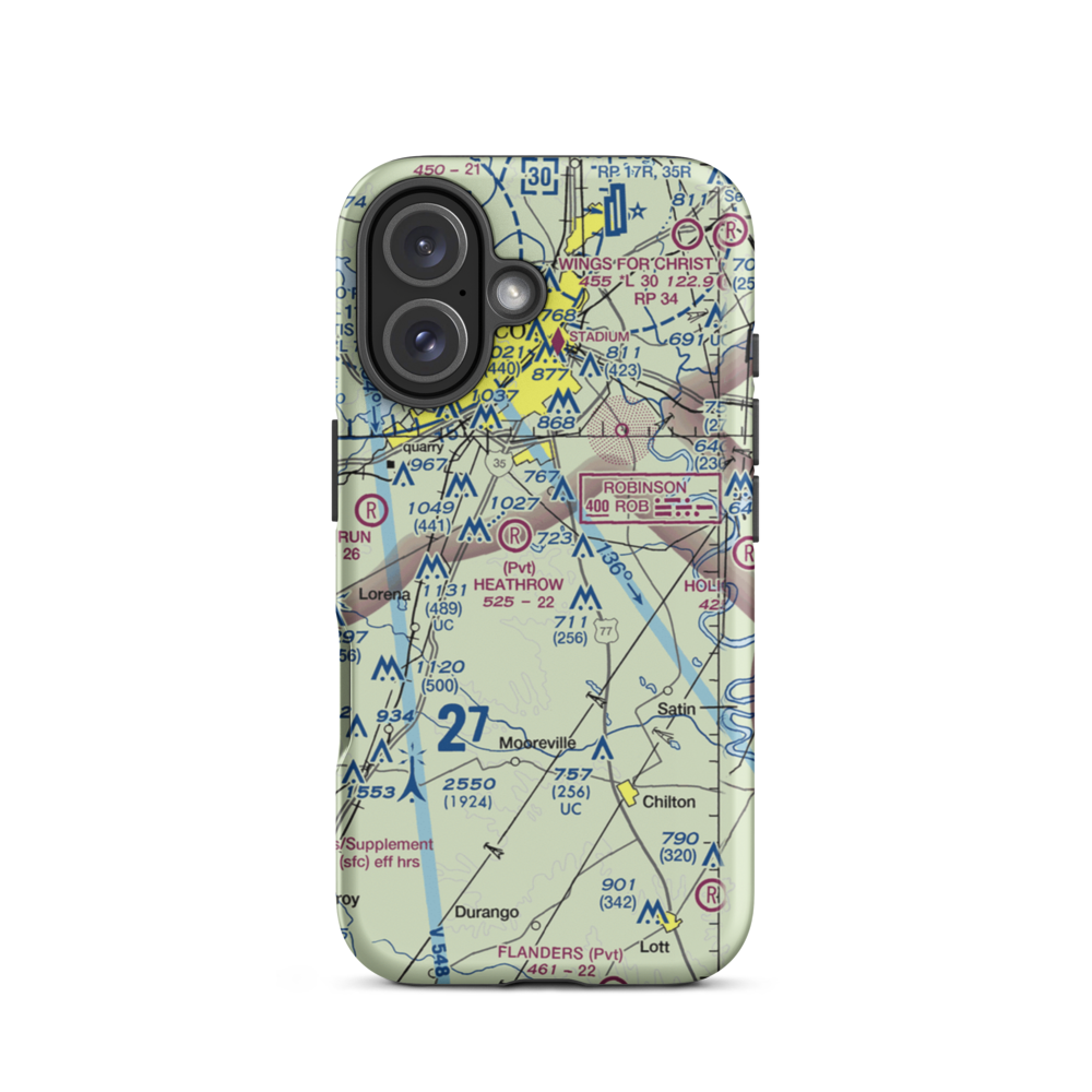 Smith Airport (XA51) VFR Sectional  Tough iPhone Case iPhone 16 model shown