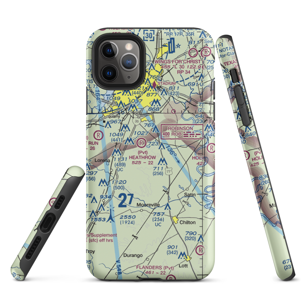 Smith Airport (XA51) VFR Sectional  Tough iPhone Case iPhone 11 Pro Max model shown
