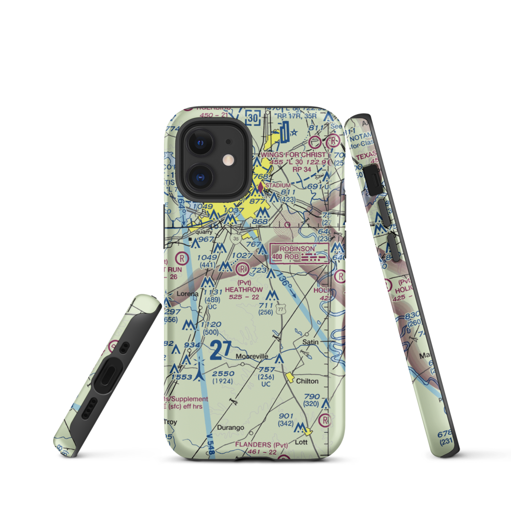 Smith Airport (XA51) VFR Sectional  Tough iPhone Case iPhone 12 mini model shown