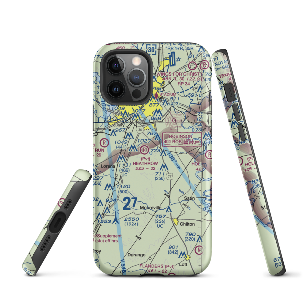 Smith Airport (XA51) VFR Sectional  Tough iPhone Case iPhone 12 Pro model shown