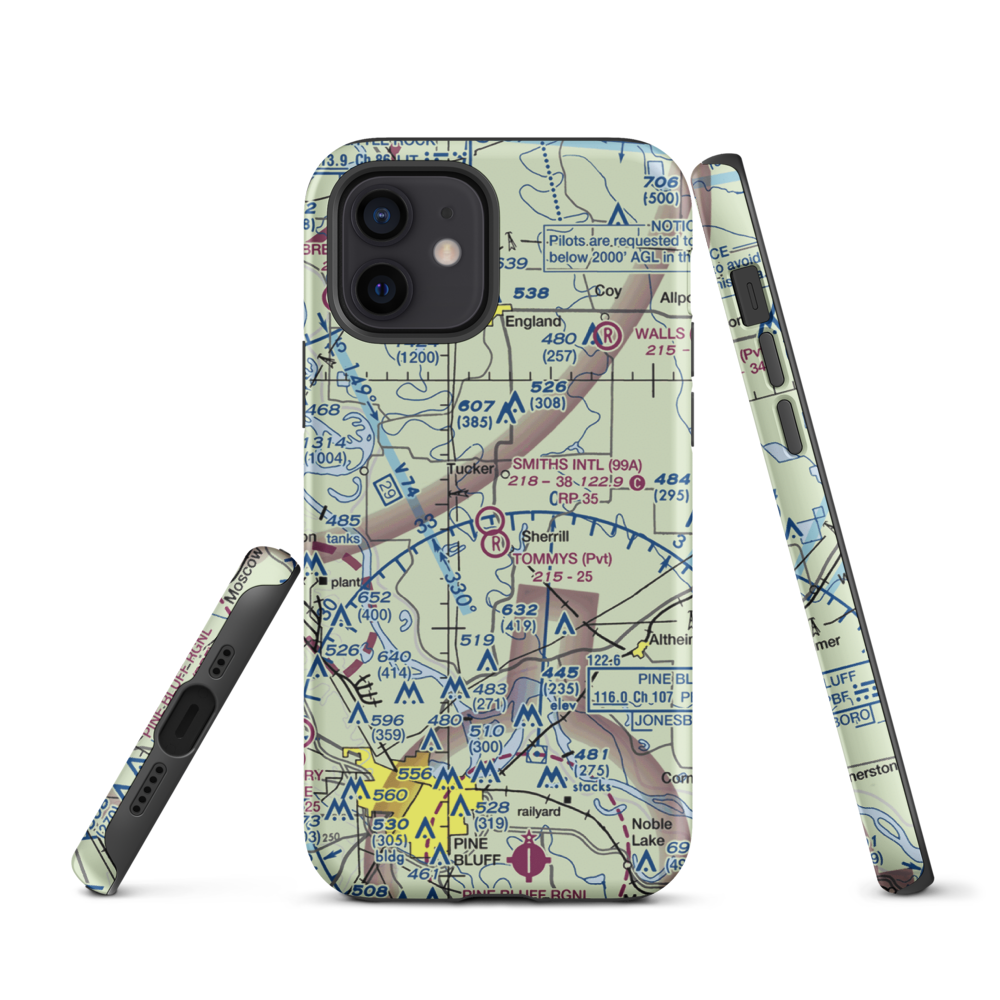 Smith's International Airport (99A) VFR Sectional  Tough iPhone Case iPhone 12 model shown