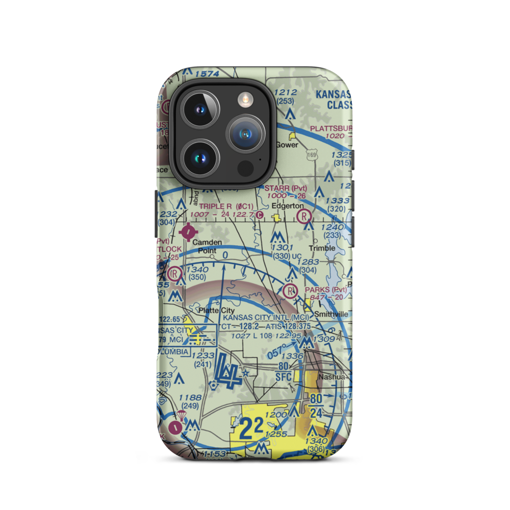 Smitty's Landing Airport (1MU2) VFR Sectional  Tough iPhone Case iPhone 16 Pro model shown