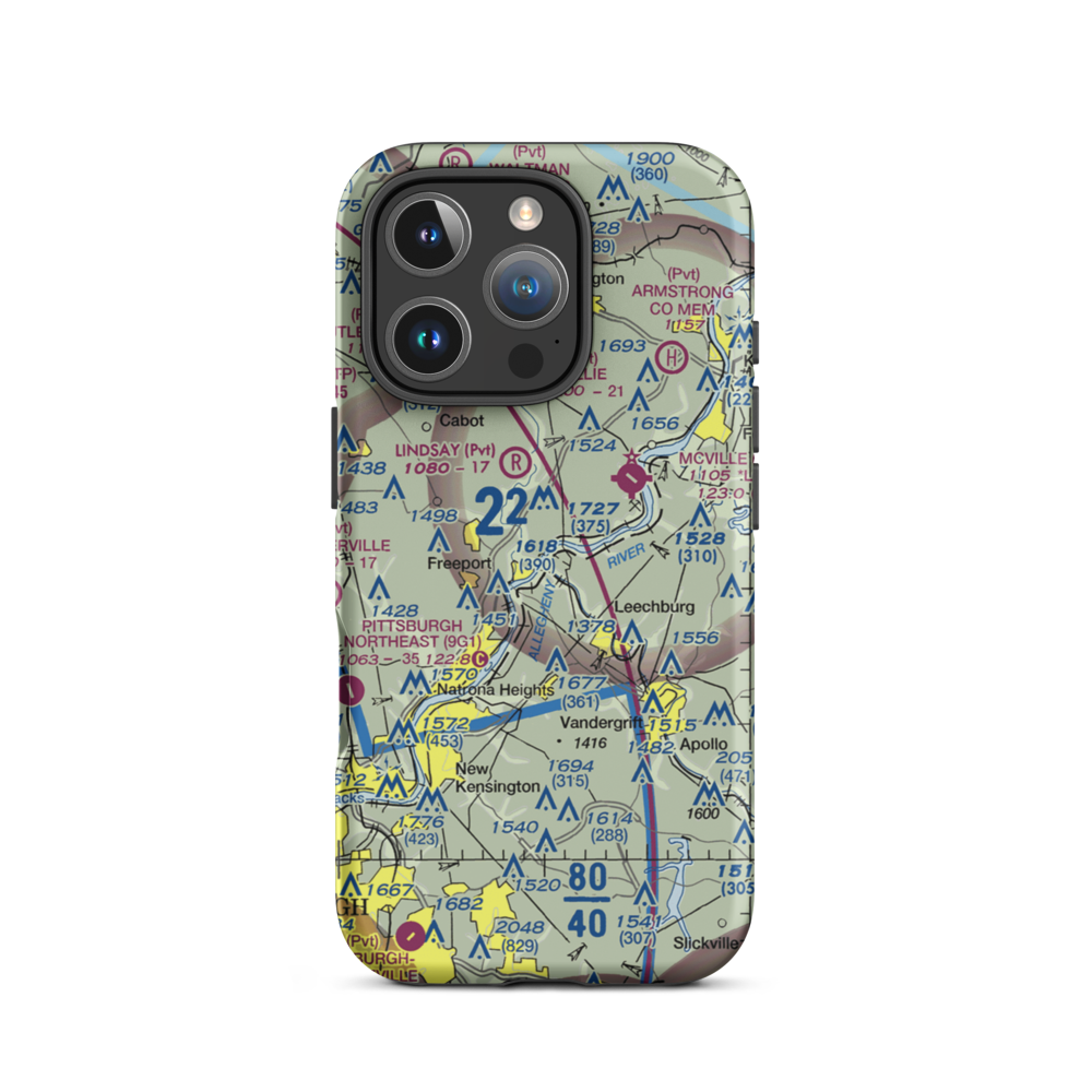 Snider Seaplane Base (PN24) VFR Sectional  Tough iPhone Case iPhone 16 Pro model shown