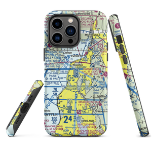Snohomish County (Paine Field) Airport (PAE) VFR Sectional  Tough iPhone Case