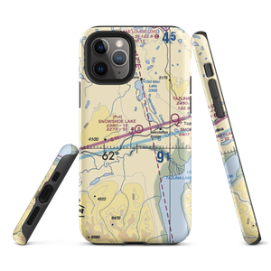 Snowshoe Lake Airport and Seaplane Base (5AK4) VFR Sectional  Tough iPhone Case