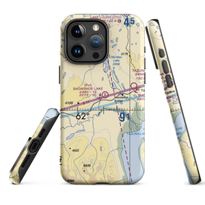 Snowshoe Lake Airport and Seaplane Base (5AK4) VFR Sectional  Tough iPhone Case