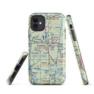 Songer Airport (IN55) VFR Sectional  Tough iPhone Case