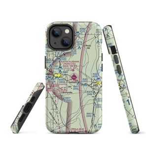 South Alabama Regional At Bill Benton Field Airport (79J) VFR Sectional  Tough iPhone Case