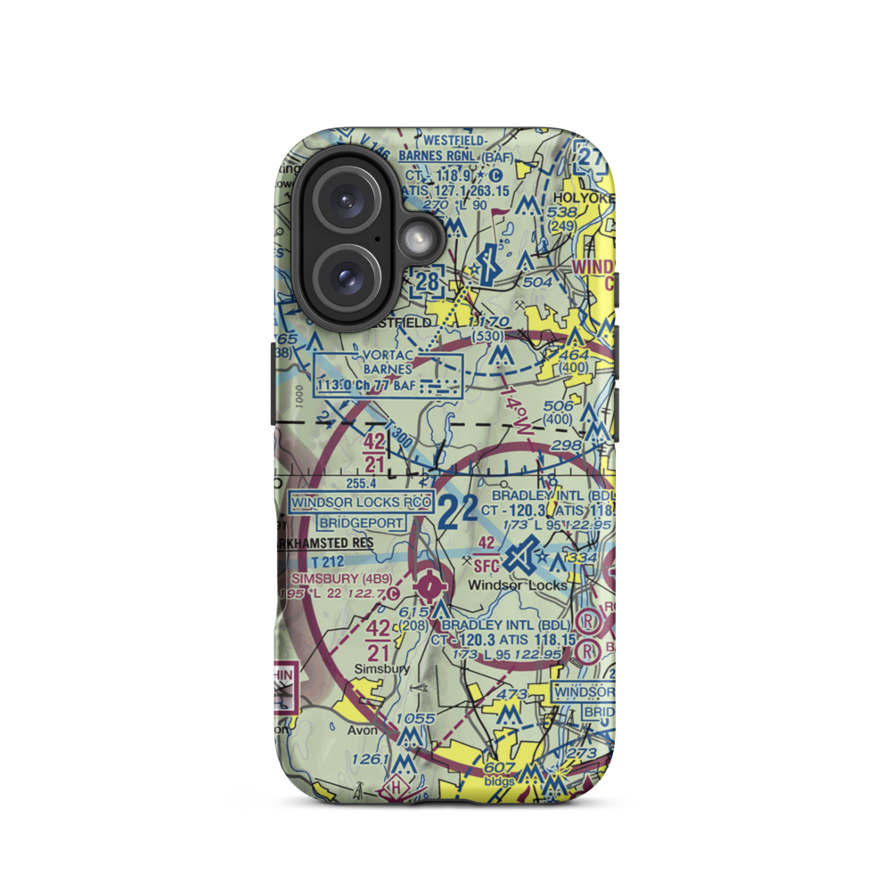 South Pond Seaplane Base (5MA8) VFR Sectional  Tough iPhone Case iPhone 16 model shown