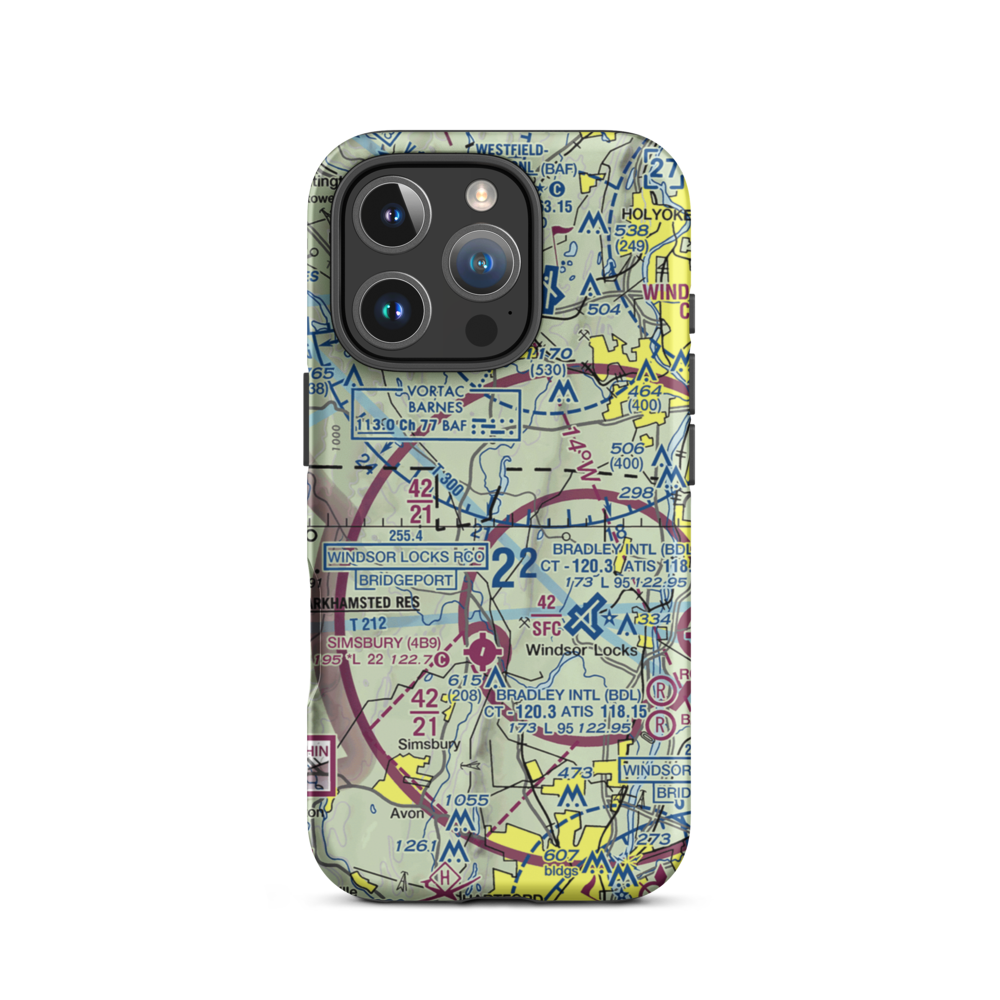 South Pond Seaplane Base (5MA8) VFR Sectional  Tough iPhone Case iPhone 16 Pro model shown