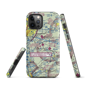 Southeast Greensboro Airport (3A4) VFR Sectional  Tough iPhone Case