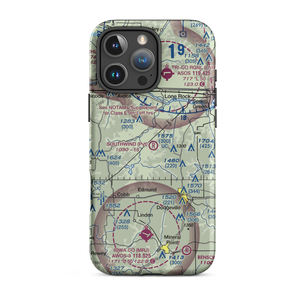 Southwind Airport (22WN) VFR Sectional  Tough iPhone Case iPhone 16 Pro Max model shown