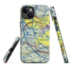 Spirit of St Louis Airport (SUS) VFR Sectional  Tough iPhone Case