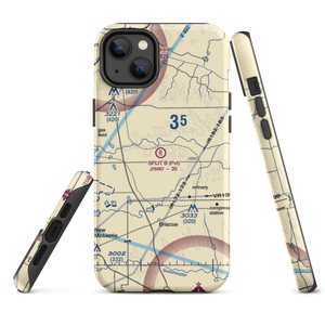 Split B Ranch Airport (TE04) VFR Sectional  Tough iPhone Case