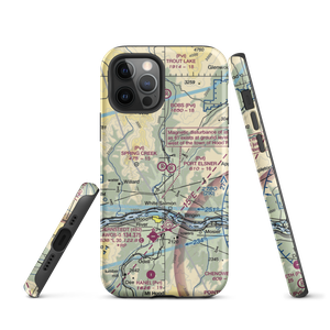 Spring Creek Ranch Airport (WA66) VFR Sectional  Tough iPhone Case