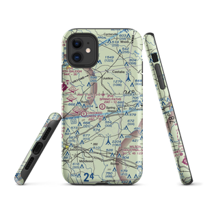 Spring Paths Airport (42NC) VFR Sectional  Tough iPhone Case