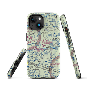 Spring Paths Airport (42NC) VFR Sectional  Tough iPhone Case