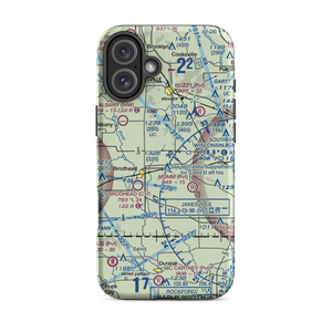 Spring Valley Farm Airport (1WI0) VFR Sectional  Tough iPhone Case