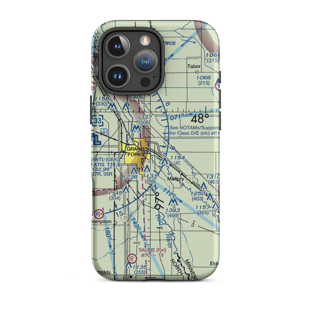 Spud Field (MN38) VFR Sectional  Tough iPhone Case iPhone 16 Pro Max model shown