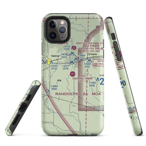 Squirrel Creek Ranch Airport (4TE9) VFR Sectional  Tough iPhone Case