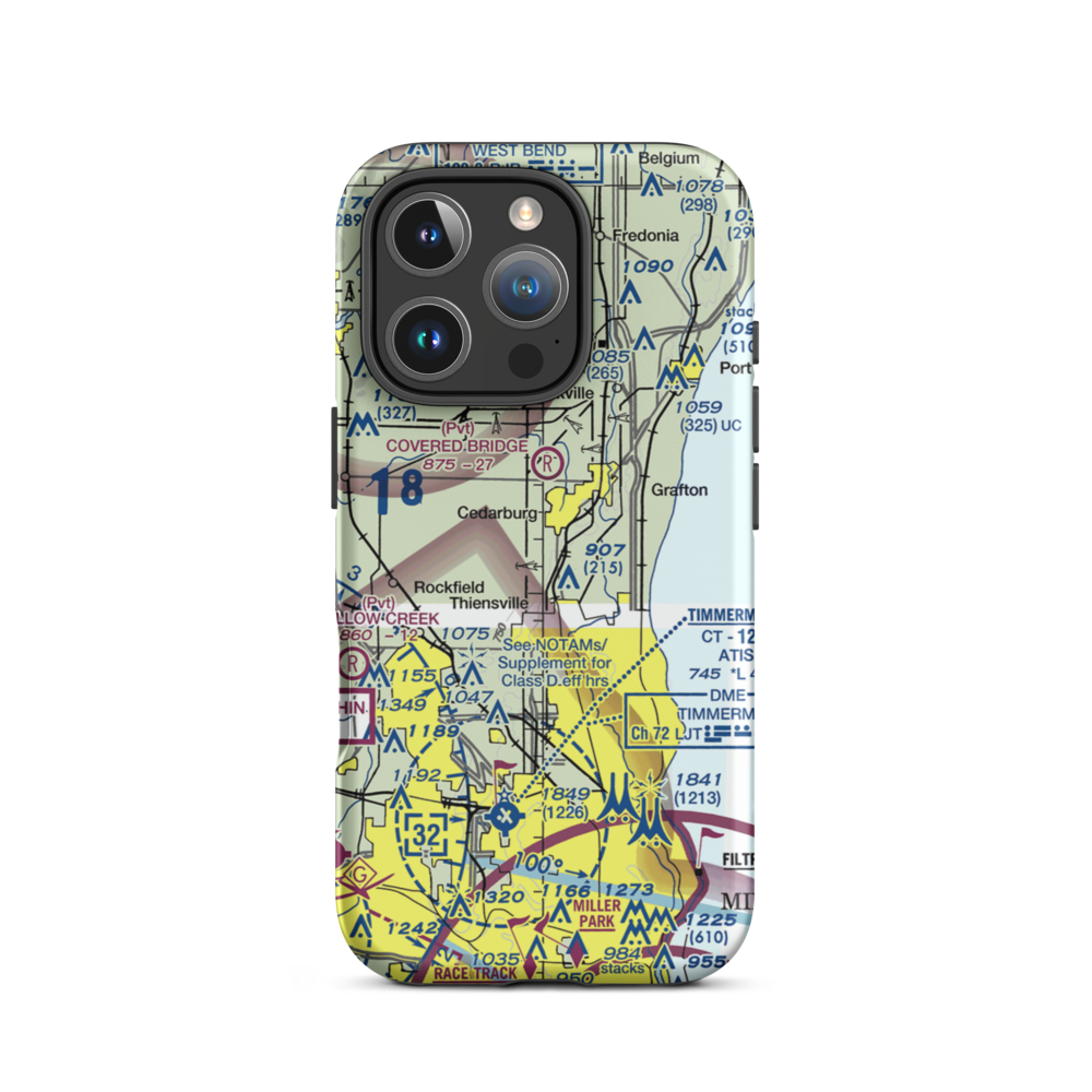 Sss Aerodrome (WI62) VFR Sectional  Tough iPhone Case iPhone 16 Pro model shown