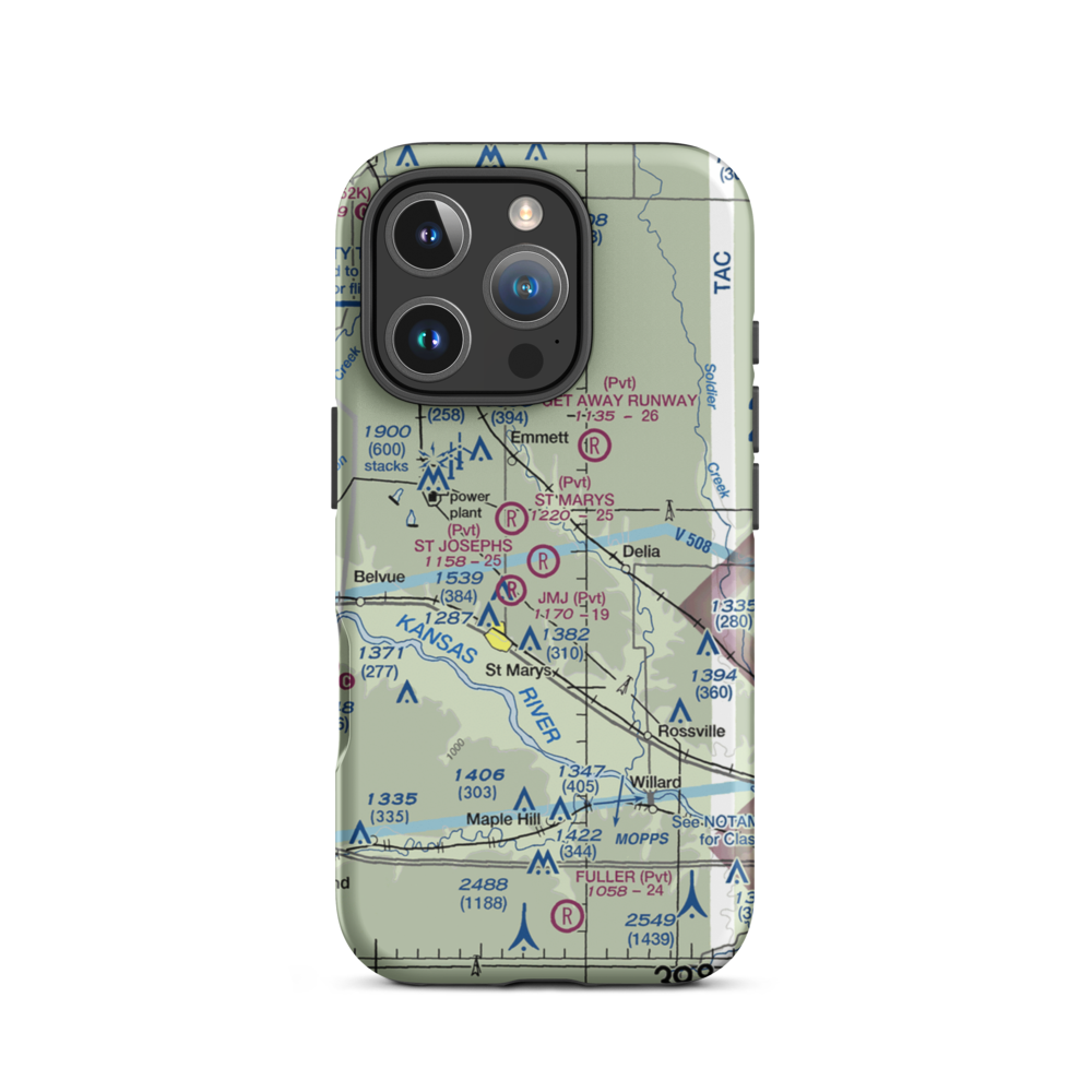 St. Joseph'S Landing (91KS) VFR Sectional  Tough iPhone Case iPhone 16 Pro model shown