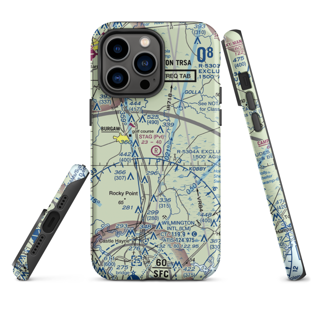 Stag Air Park (7NC1) VFR Sectional  Tough iPhone Case iPhone 14 Pro Max model shown