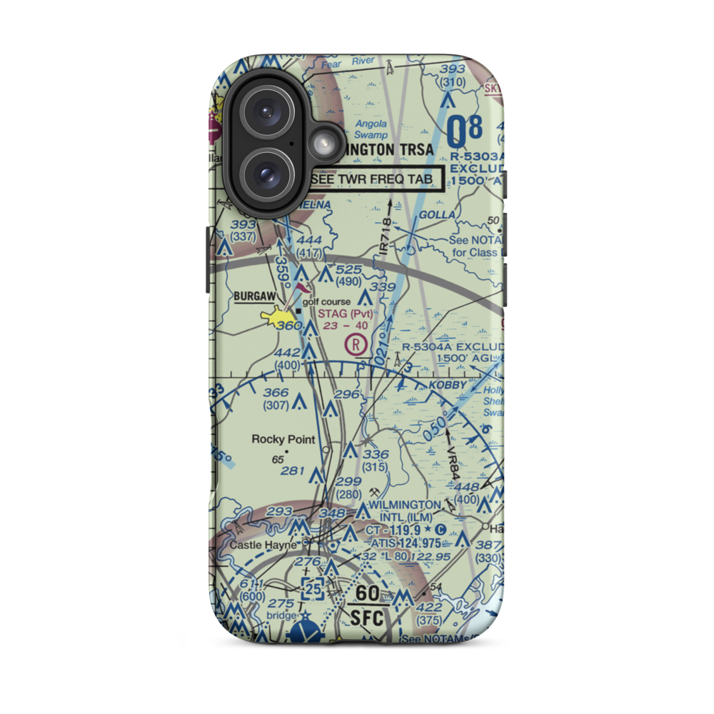 Stag Air Park (7NC1) VFR Sectional  Tough iPhone Case iPhone 16 Plus model shown