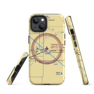 Stanton County Municipal Airport (JHN) VFR Sectional  Tough iPhone Case