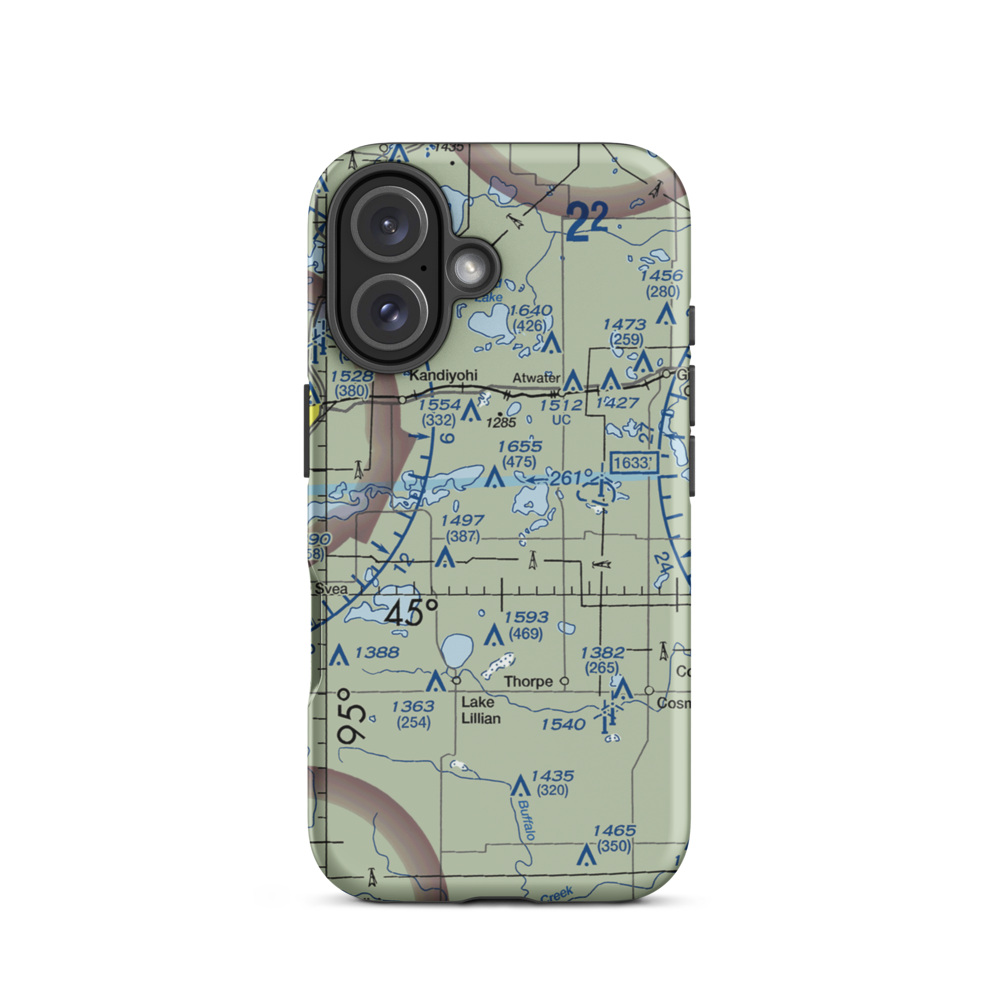 Stanton Hill Aerodrome (68MN) VFR Sectional  Tough iPhone Case iPhone 16 model shown