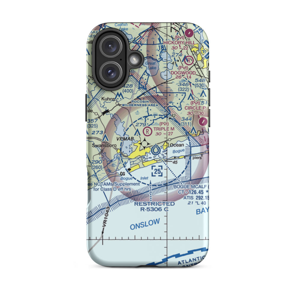 Star Hill Golf Club Airport (60NC) VFR Sectional  Tough iPhone Case iPhone 16 Plus model shown