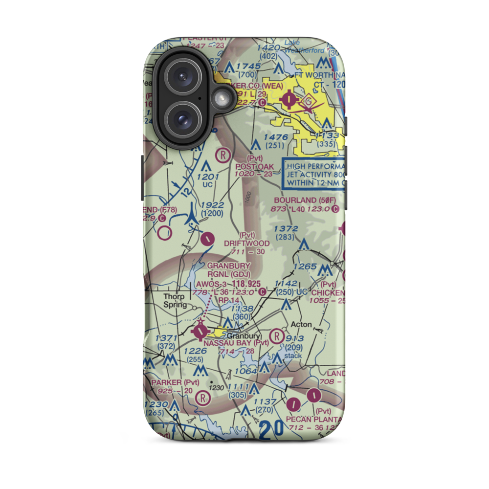 Stark Field (8TA7) VFR Sectional  Tough iPhone Case iPhone 16 Plus model shown