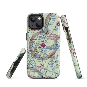 Statesboro Bulloch County Airport (TBR) VFR Sectional  Tough iPhone Case