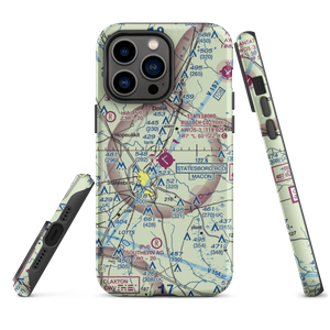 Statesboro Bulloch County Airport (TBR) VFR Sectional  Tough iPhone Case