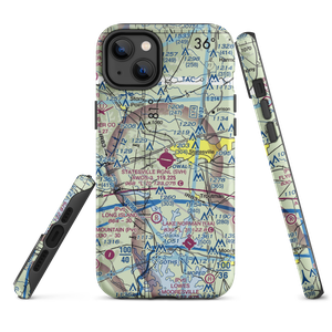 Statesville Regional Airport (SVH) VFR Sectional  Tough iPhone Case