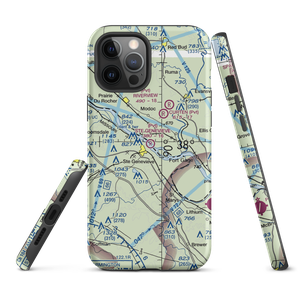 Ste Genevieve Flying Club Airport (6MO2) VFR Sectional  Tough iPhone Case