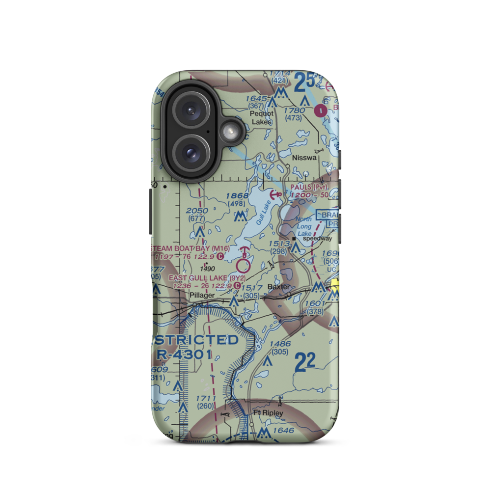Steam Boat Bay Seaplane Base (M16) VFR Sectional  Tough iPhone Case iPhone 16 model shown
