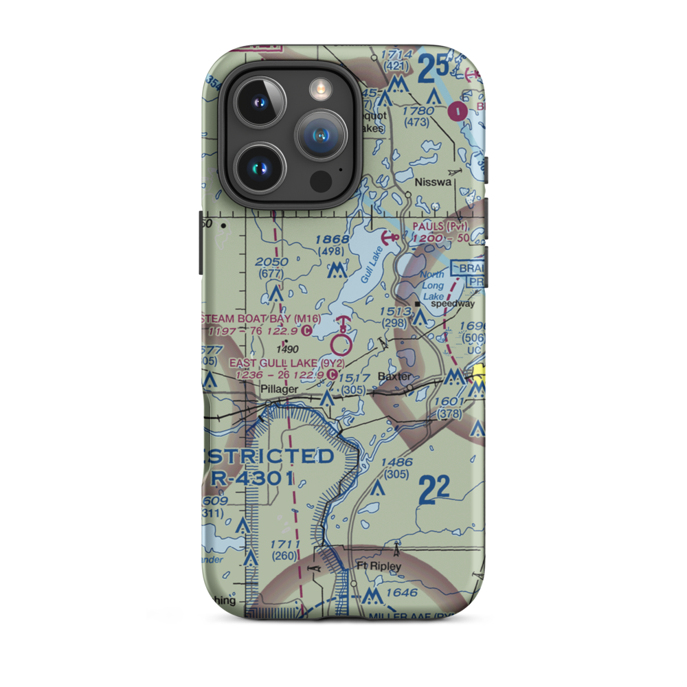 Steam Boat Bay Seaplane Base (M16) VFR Sectional  Tough iPhone Case iPhone 16 Pro Max model shown