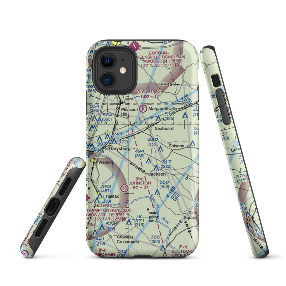 Stephenson Farms Airport (US-0035) VFR Sectional  Tough iPhone Case iPhone 11 model shown