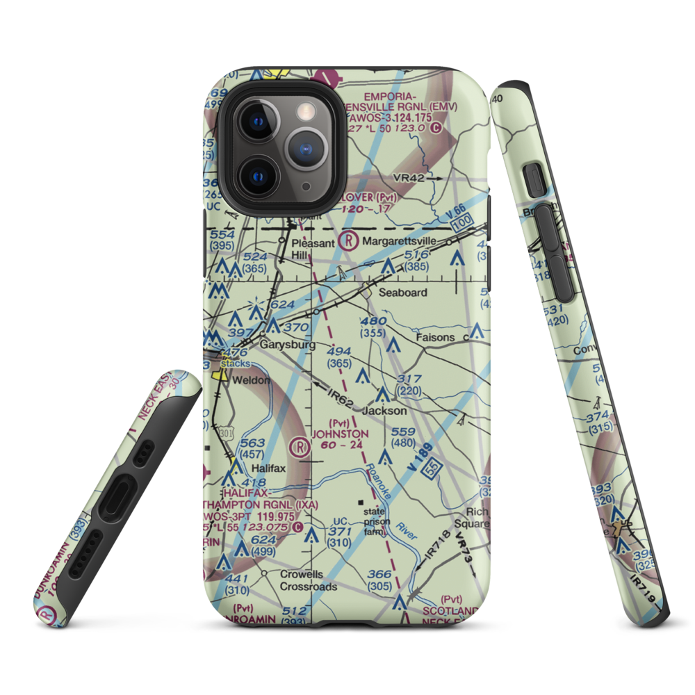 Stephenson Farms Airport (US-0035) VFR Sectional  Tough iPhone Case iPhone 11 Pro model shown