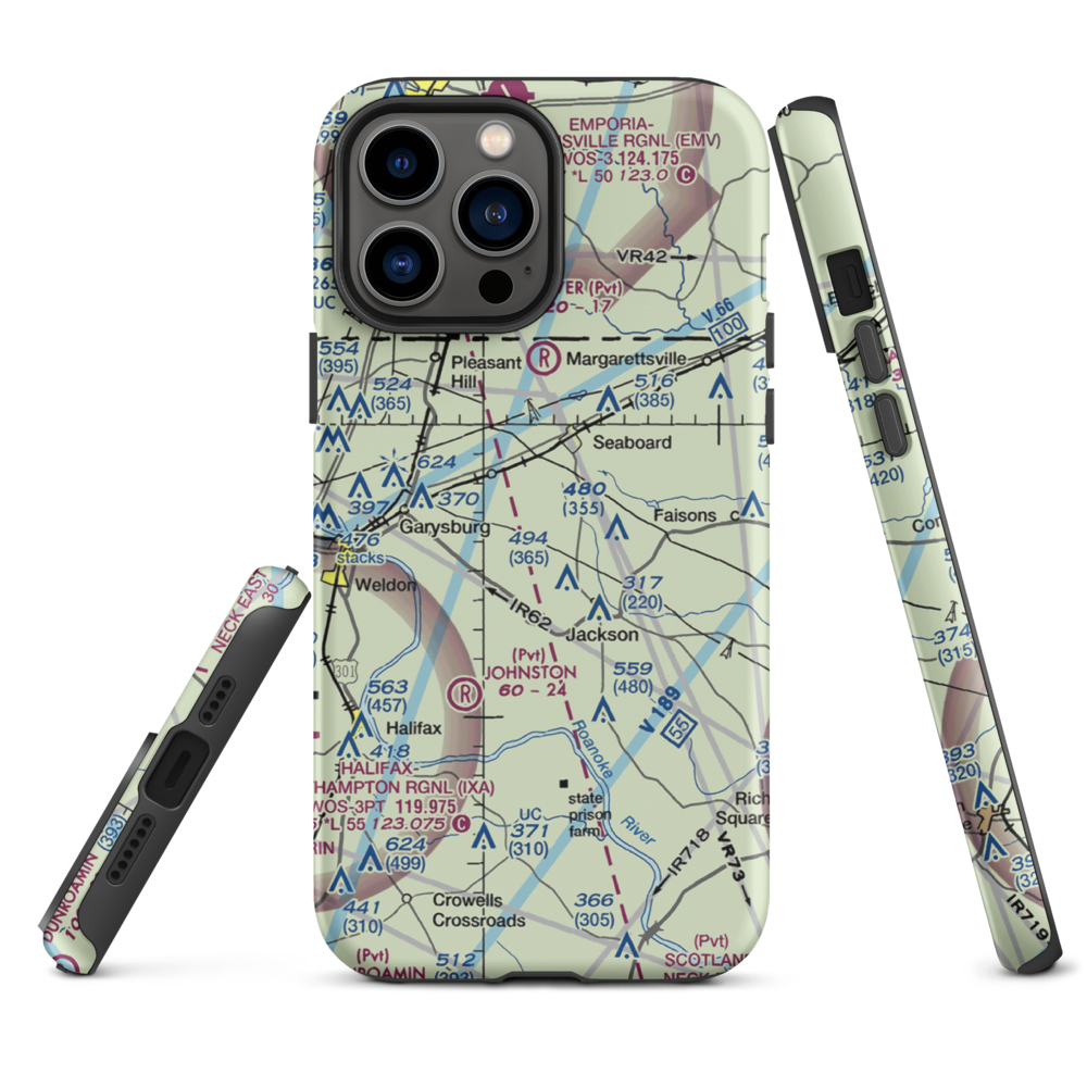 Stephenson Farms Airport (US-0035) VFR Sectional  Tough iPhone Case iPhone 13 Pro Max model shown