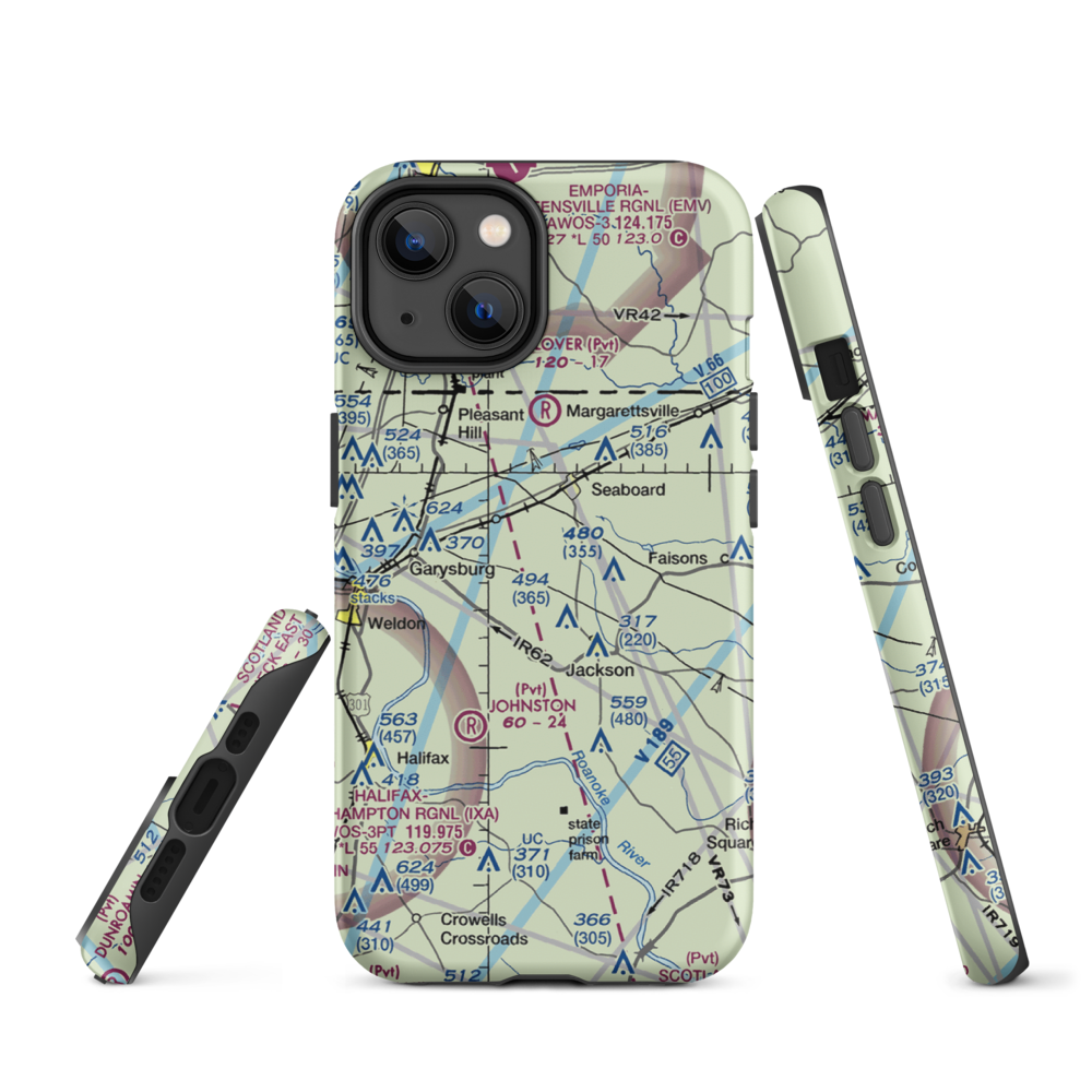 Stephenson Farms Airport (US-0035) VFR Sectional  Tough iPhone Case iPhone 14 model shown