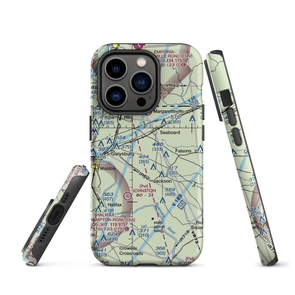 Stephenson Farms Airport (US-0035) VFR Sectional  Tough iPhone Case iPhone 14 Pro model shown