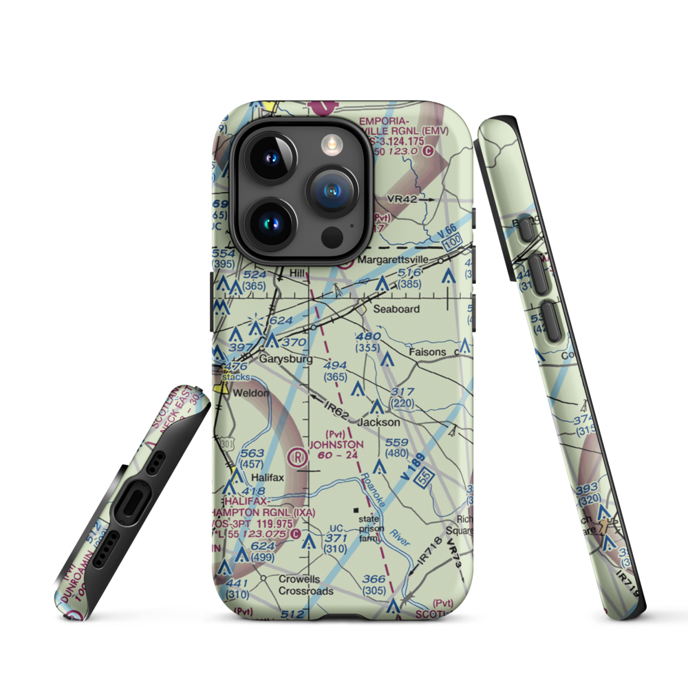 Stephenson Farms Airport (US-0035) VFR Sectional  Tough iPhone Case iPhone 15 Pro model shown